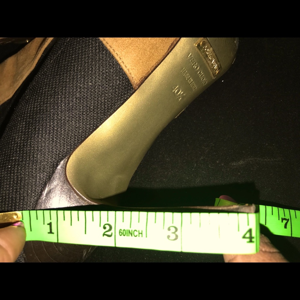 EUC ✨Dolce and Gabbana Tan and Black Suede Bootie - Picture 9 of 12